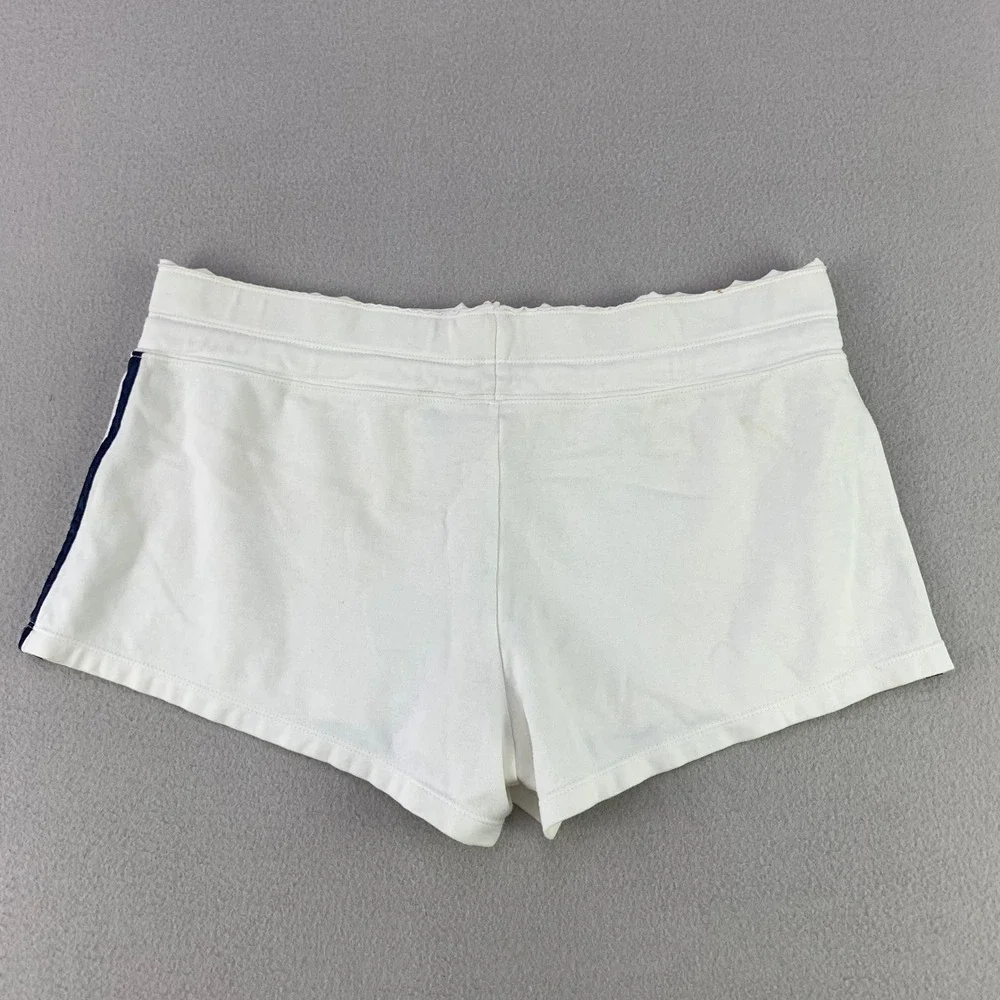 VTG Y2K Low Rise No Boundaries Shorts Women L 11/13 White Athletic Striped